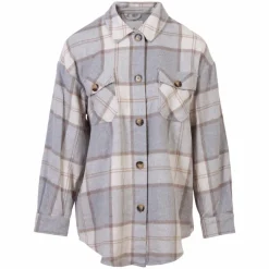 Hot ADPT Dame Skjorte - Light Grey Melange