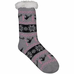 Sale Anyway Dame Strømper m. fleece - Grå m. Pink