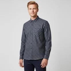 Clearance Anyway Herre Skjorte m. for - Navy/Blue