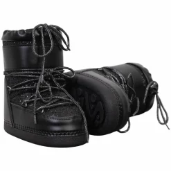Sale Anyway Snow Boots Glitter Pige Vinterstøvler - Black Glitter