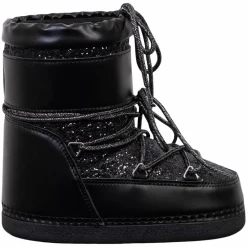 Sale Anyway Snow Boots Glitter Pige Vinterstøvler - Black Glitter