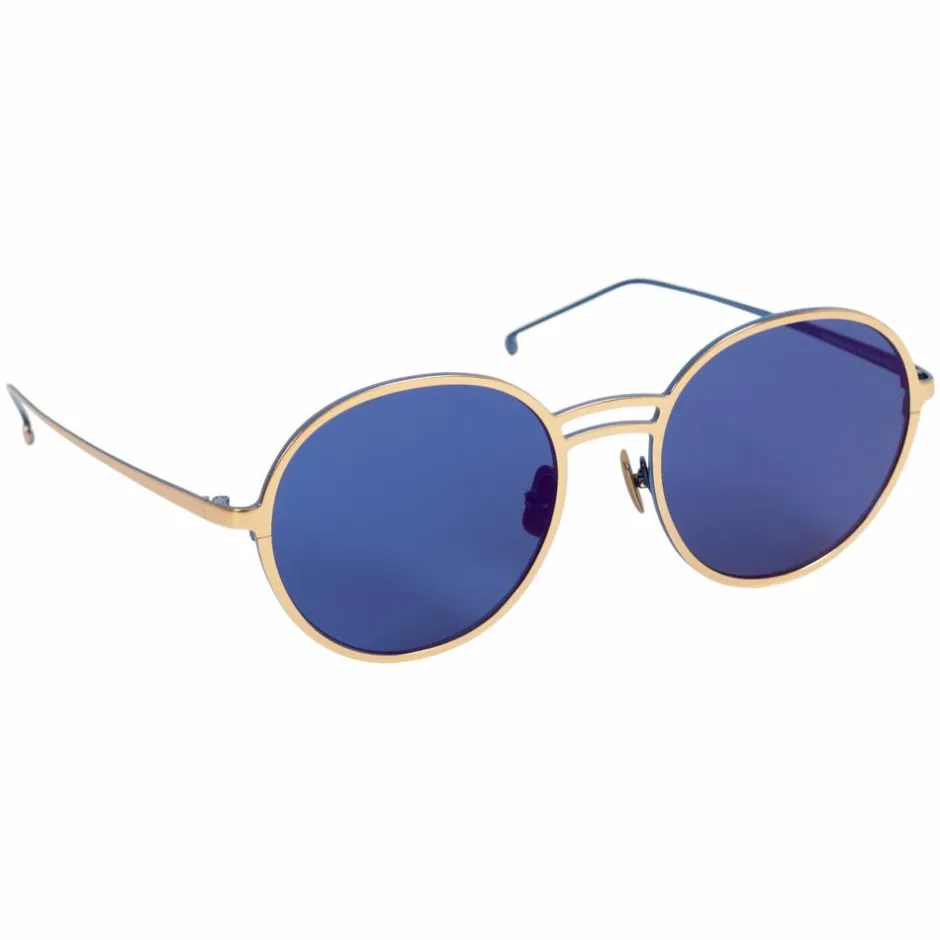 AYM Yael Unisex Solbriller - Gold/Navy/Navy