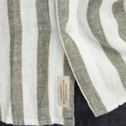 Hot Blend Aban Herre Kortærmet skjorte i hørmix - Duck Green