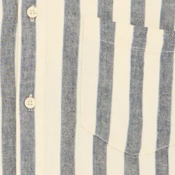 Best Blend Aban Herre Kortærmet skjorte i hørmix - Dress Blues