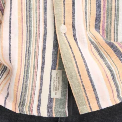 Online Blend Akis Herre Kortærmet skjorte i hørmix - Oil Green