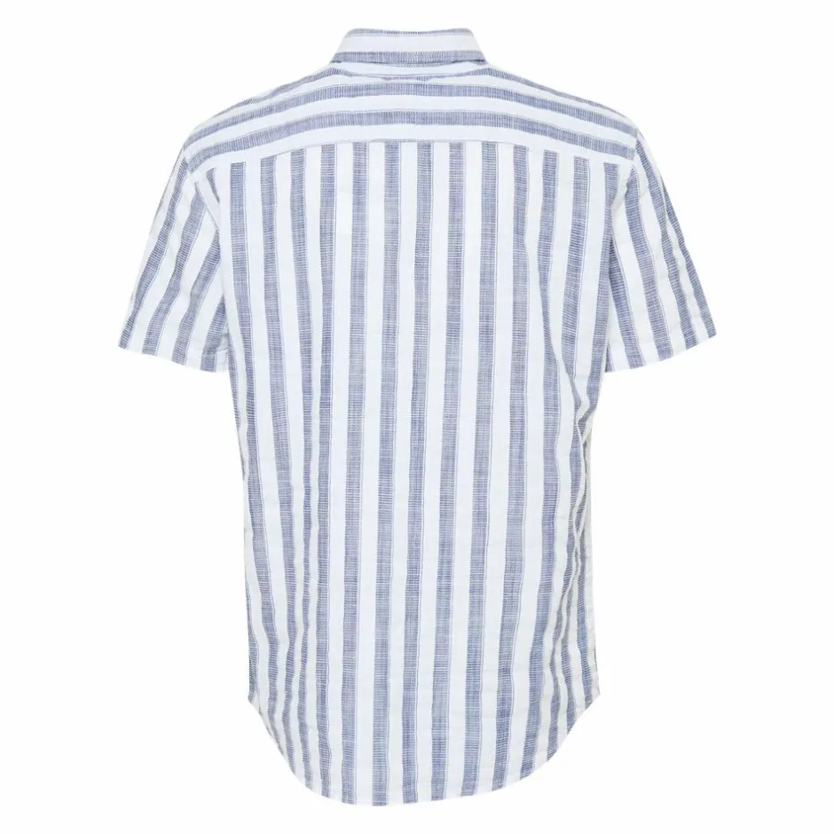 New Blend Arun Herre Kortærmet skjorte - Snow White