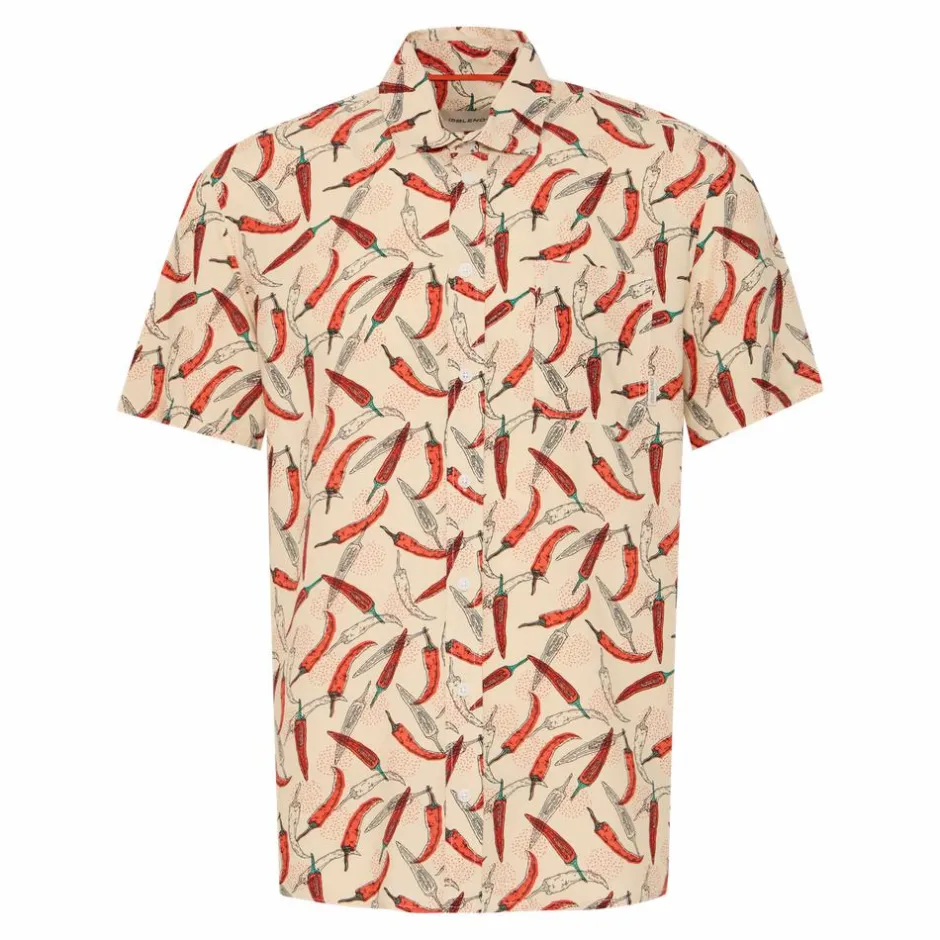 Best Blend Balder Herre Kortærmet skjorte - Bleached Sand