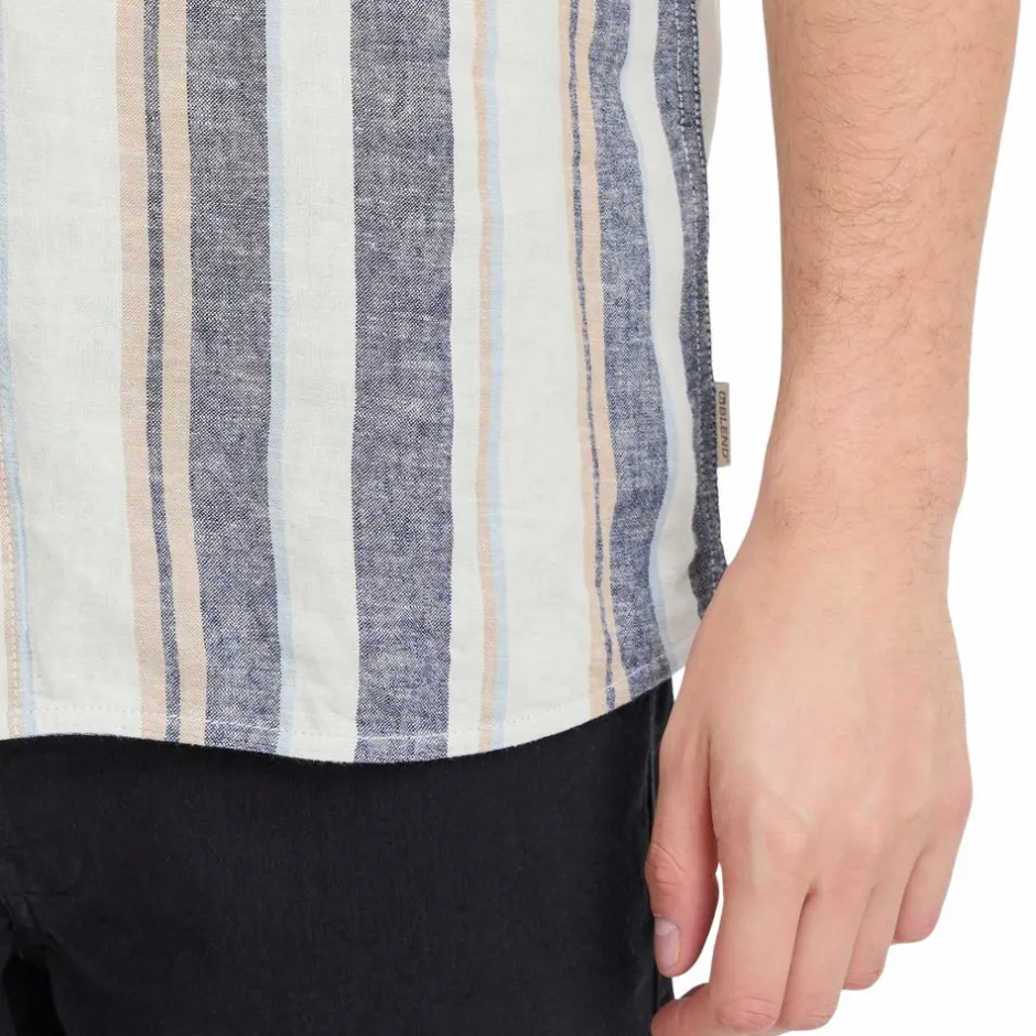 Outlet Blend Bobby Herre Kortærmet skjorte i hørmix - Snow White