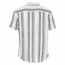 Outlet Blend Bobby Herre Kortærmet skjorte i hørmix - Snow White