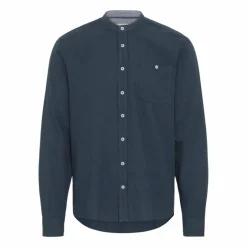 Clearance Blend Bobby Herre Skjorte i hørmix - Dress Blues
