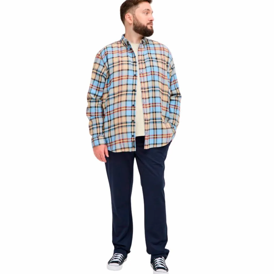 Clearance Blend Herre Bukser Plus Size - Dark Navy