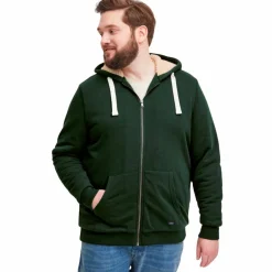 Hot Blend Herre Hættetrøje Plus Size - Deep Forest