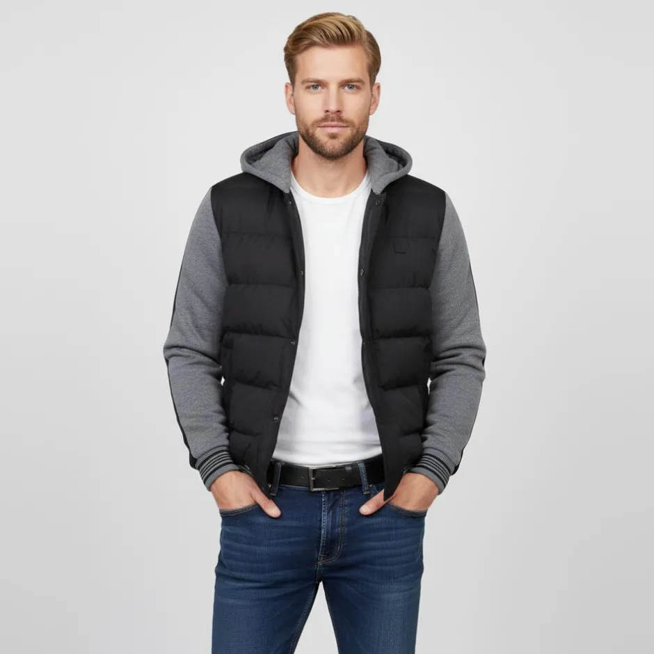 Clearance Blend Herre Hybridjakke - Black