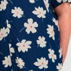 Best Blend Herre Kortærmet skjorte - Dress Blues