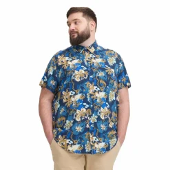 Best Blend Herre Kortærmet skjorte - Dress Blues