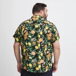 Best Blend Herre Kortærmet skjorte Plus Size - Black