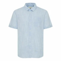 Clearance Blend Herre Kortærmet skjorte Plus Size - Aqua Sky