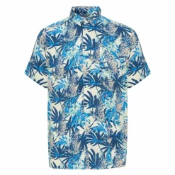 New Blend Herre Kortærmet skjorte - Dress Blues