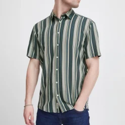 Hot Blend Herre Kortærmet skjorte - Beech