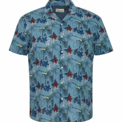 Hot Blend Herre Kortærmet skjorte Plus Size - Captain's Blue