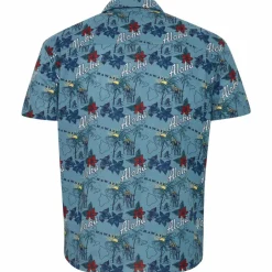 Hot Blend Herre Kortærmet skjorte Plus Size - Captain's Blue