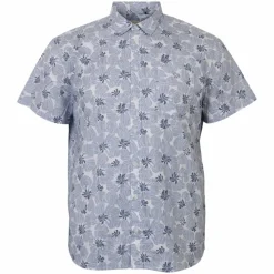 New Blend Herre Kortærmet skjorte Plus Size - Dress Blues