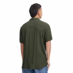 Hot Blend Herre Kortærmet skjorte - Forest Night