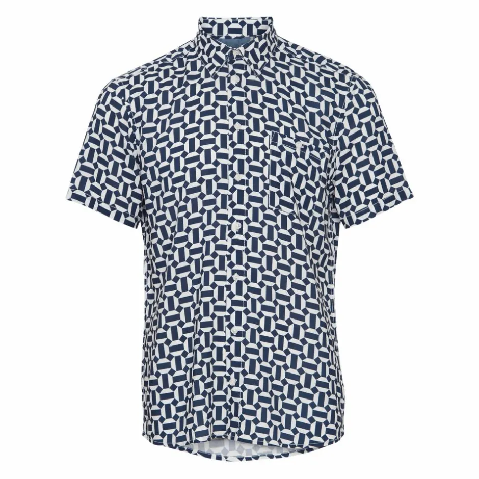 Sale Blend Herre Kortærmet skjorte - Snow White