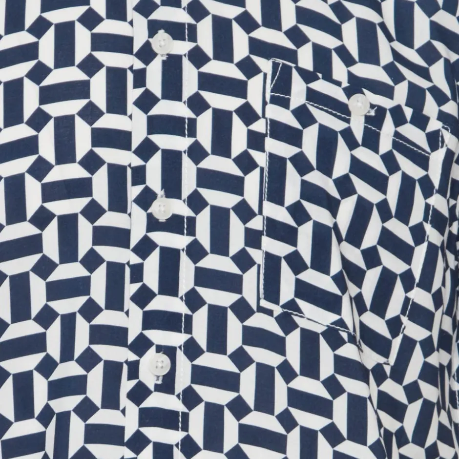 Sale Blend Herre Kortærmet skjorte - Snow White