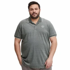 Clearance Blend Herre Polo Plus Size - Black