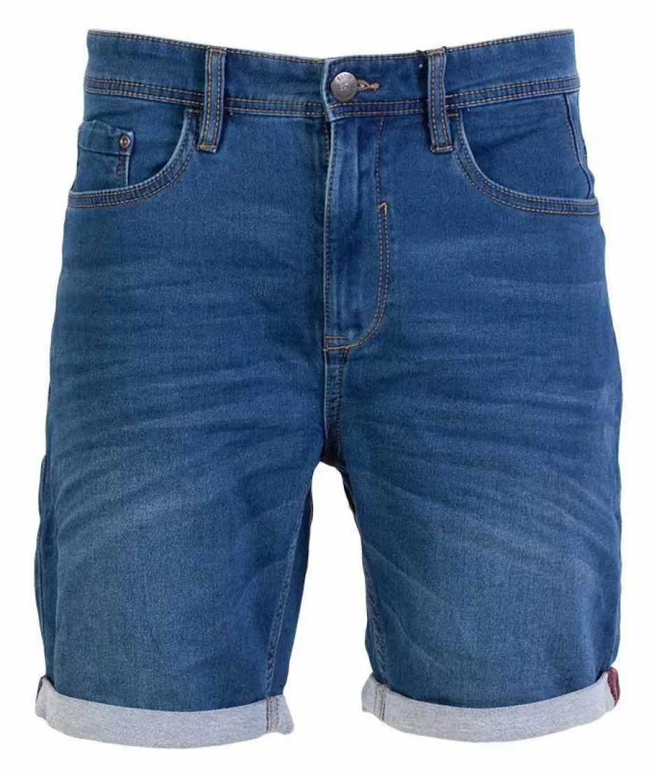 Hot Blend Herre Shorts - Denim middle blue