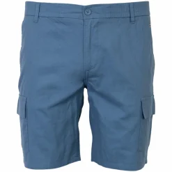 Hot Blend Herre Shorts i hørmix Plus Size - Captain's Blue