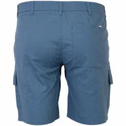 Hot Blend Herre Shorts i hørmix Plus Size - Captain's Blue