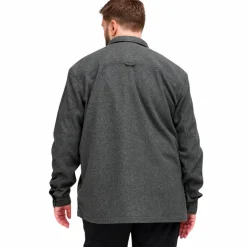 Clearance Blend Herre Skjorte Jakke Plus Size - Charcoal Mix