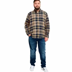 Hot Blend Herre Skjorte Plus Size - Dress Blues