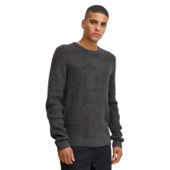 Discount Blend Herre Striktrøje - Black