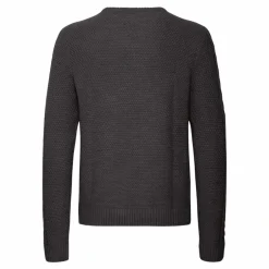 Clearance Blend Herre Striktrøje - Charcoal Mix