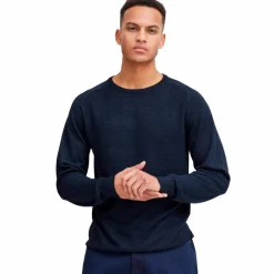 Sale Blend Herre Striktrøje - Dress Blues