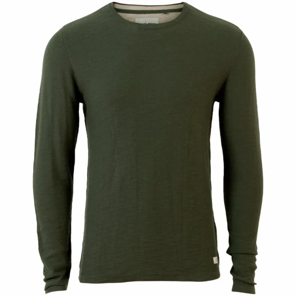 Clearance Blend Herre Striktrøje - Forest Night