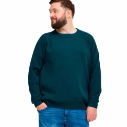 Discount Blend Herre Striktrøje Plus Size - Orion Blue