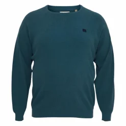 Discount Blend Herre Striktrøje Plus Size - Orion Blue