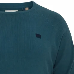 Discount Blend Herre Striktrøje Plus Size - Orion Blue