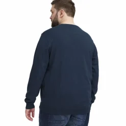 Outlet Blend Herre Striktrøje Plus Size - Dress Blues