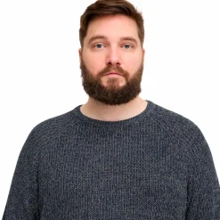 Sale Blend Herre Striktrøje Plus Size - Dress Blues