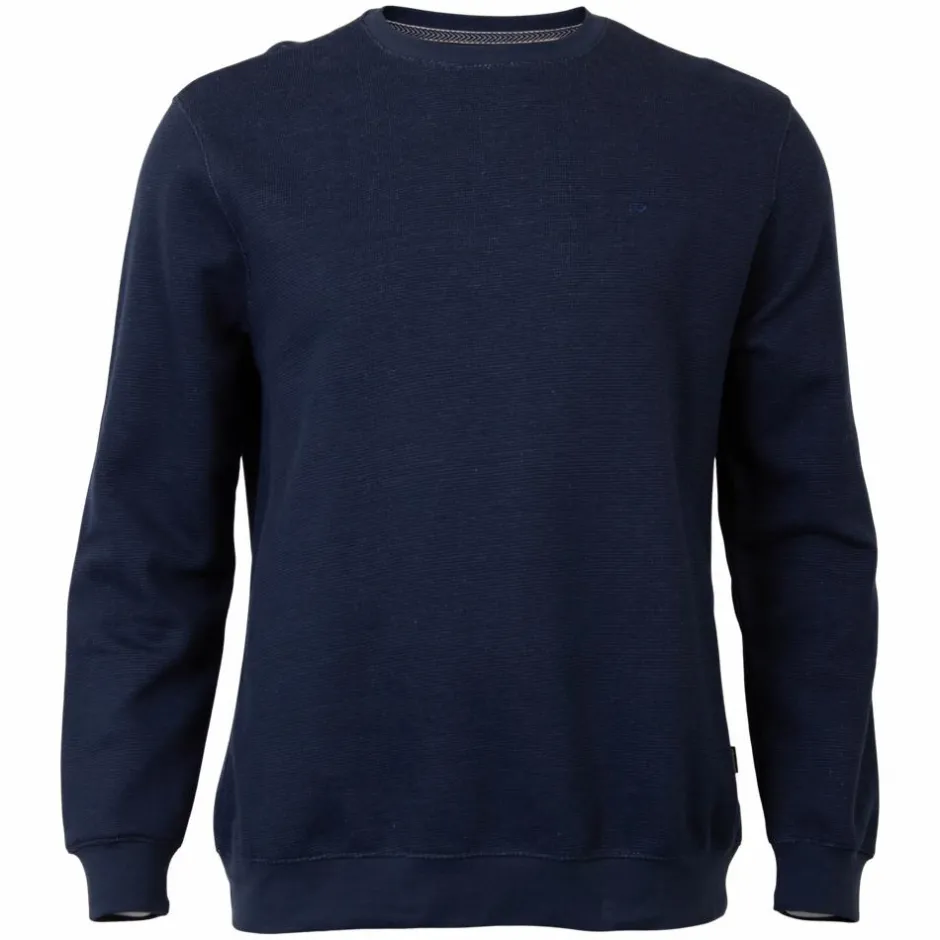 Hot Blend Herre Striktrøje Plus Size - Dress Blues