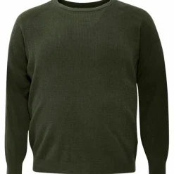 Outlet Blend Herre Striktrøje Plus Size - Forest Night