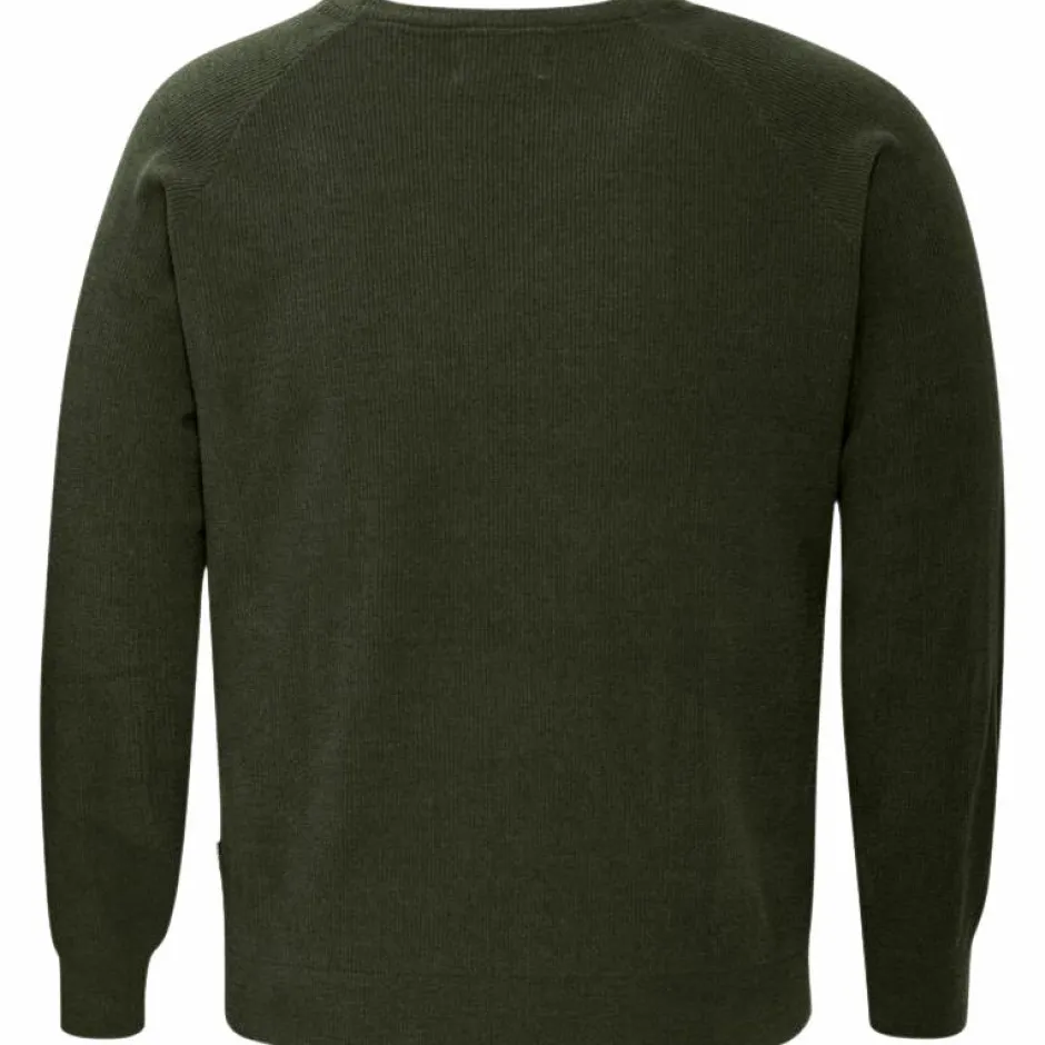 Outlet Blend Herre Striktrøje Plus Size - Forest Night