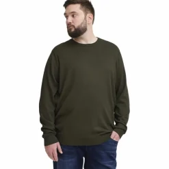 Online Blend Herre Striktrøje Plus Size - Forest Night