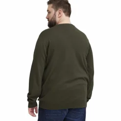 Online Blend Herre Striktrøje Plus Size - Forest Night