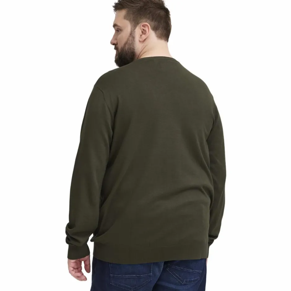 Online Blend Herre Striktrøje Plus Size - Forest Night